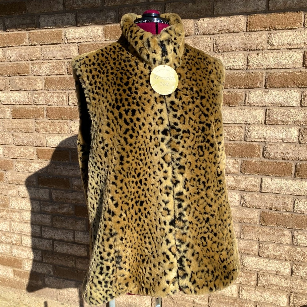 Kristen Blake | Reversible Cheetah & Black Vest XL 🐆